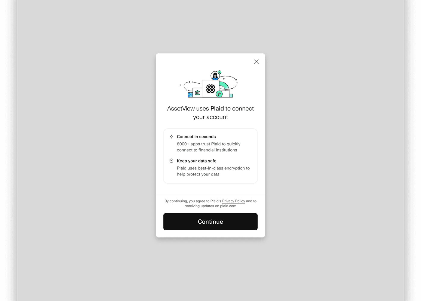 TradFi Connector StepbyStep AssetView